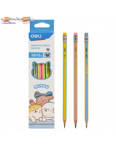 Карандаш чернографитный Deli MiYou,...