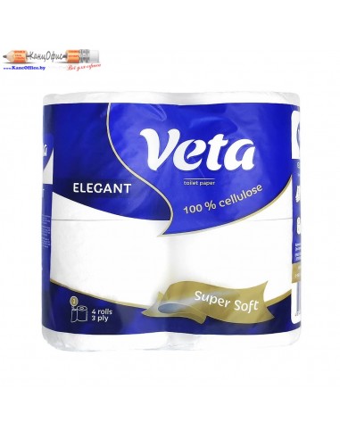 Бумага туалетная трёхслойная Veta...