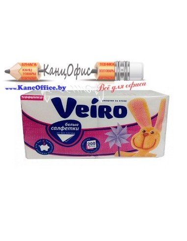Салфетки бумажные "Veiro", 200 шт,...