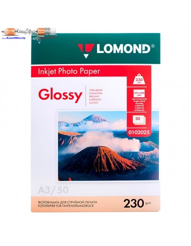 Фотобумага Lomond, A3, 230г/м2, 50л,...