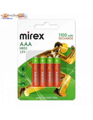 Аккумулятор Mirex HR03/AAА Ni-MH,...