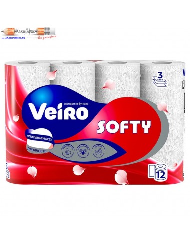 Бумага туалетная трёхслойная Veiro...