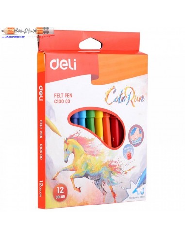 Фломастеры Deli "Color Run",...