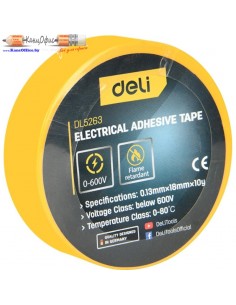 Изолента ПВХ "Deli",130 мкм