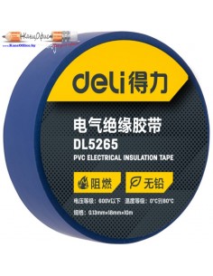 Изолента ПВХ "Deli", 130 мкм