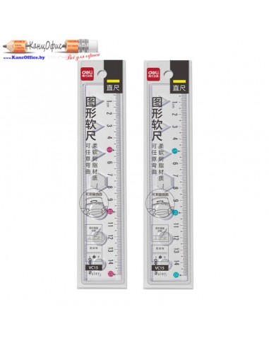 Линейка "Deli VC15", 15 см,...