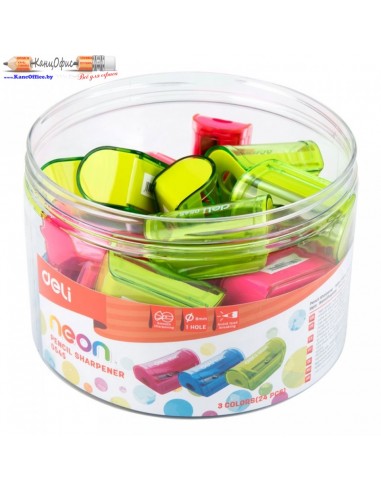 Точилка Deli "Neon 0545" 1 отверстие,...