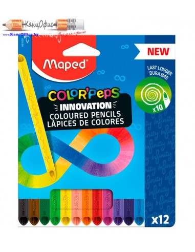 Цветные карандаши Maped "Infinity",...