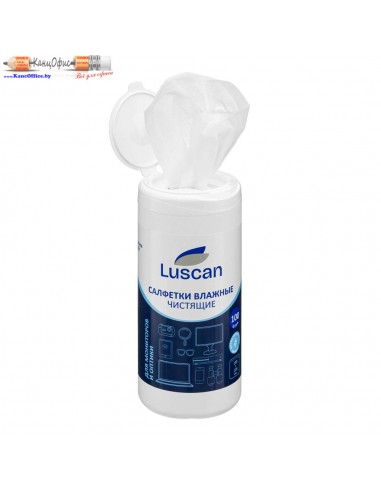 Салфетки чистящие влажные Luscan для...