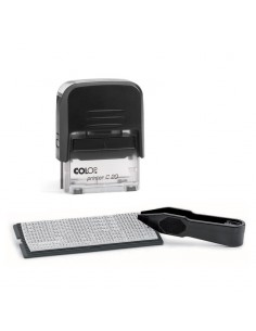 Штамп, пласт.,самонаборный,4-строчный Printer 20-Set,1 касса, руcc., арт. printer20-SE