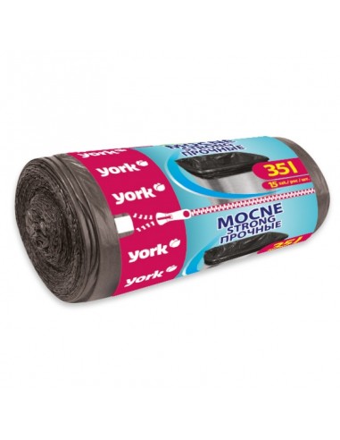 Мешки для мусора 35л. 15шт/рулон, прочные