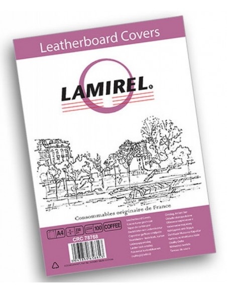 Обложка картонная с тиснением под кожу Lamirel Delta