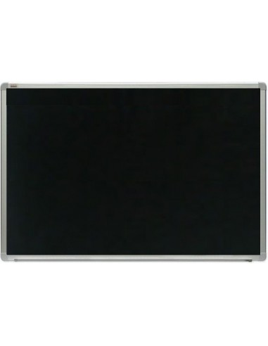 Доска 90*120 см, полимер, черный, для меловых маркеров, в алюмин. профиле ALU23