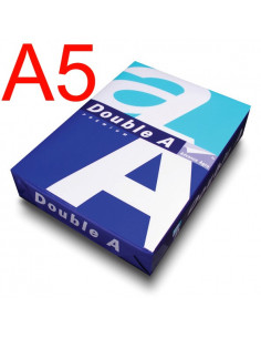 БУМАГА ДЛЯ ОФИСНОЙ ТЕХНИКИ ФОРМАТ А5 , DOUBLE A, 80ГР.,500Л., КЛАСС А+