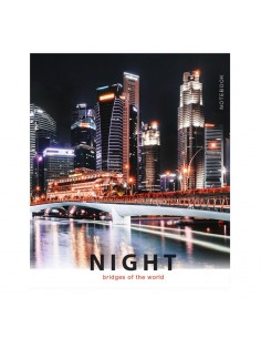 Тетрадь "Night bridges" А4