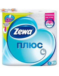 Бумага туалетная "Zewa Plus"