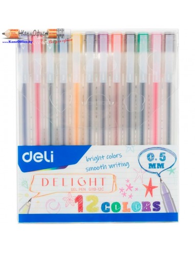 Набор гелевых ручек "Delight" 12 шт,...