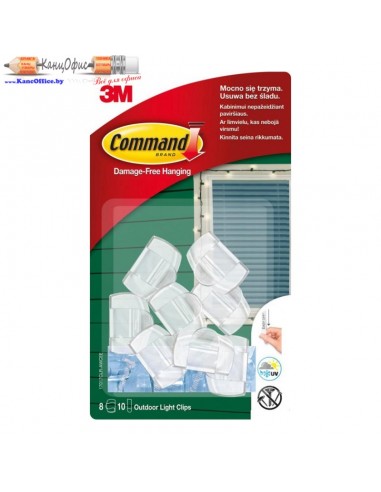 Клипса для гирлянд "Command" 8 шт