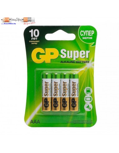 Батарейка GP Super LR03/24AU ААА,...