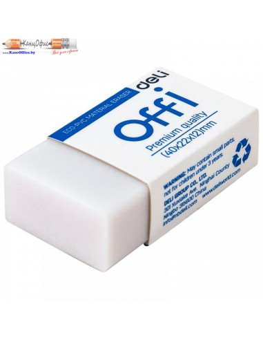 Ластик Deli Offi, прямоугольный,...